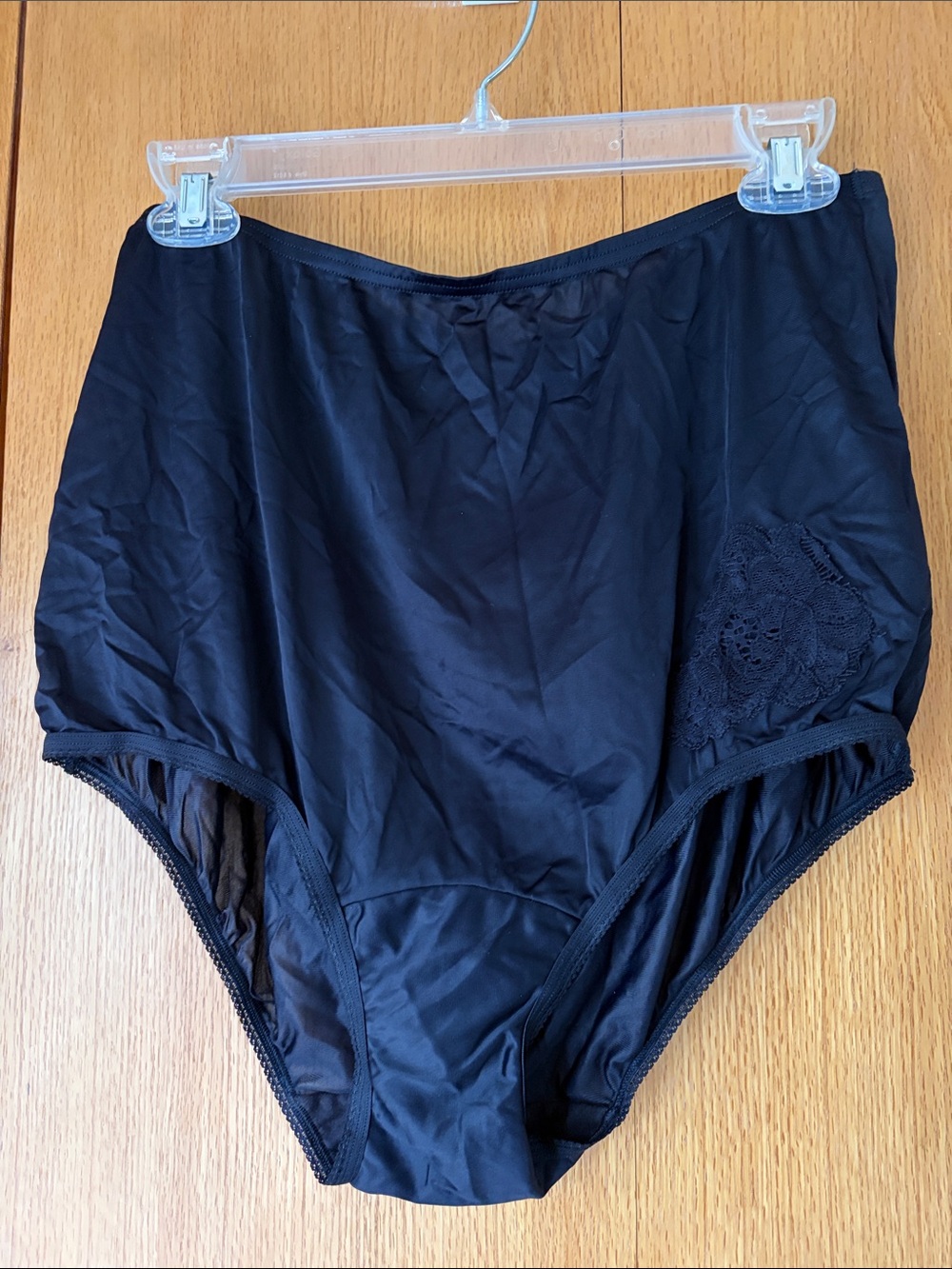 Vanity Fair XXL 9 lace trim Black High Waist Full Coverage breathable Panties